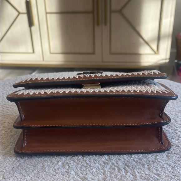 Tory Burch Tan and Brown Crochet Crossbody - Picture 5 of 9